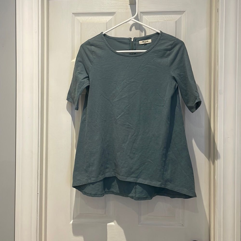 Madewell top with zipper SZ Xsmall
